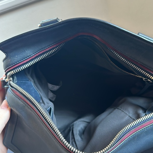 rag & bone Pilot Leather and Suede Satchel Bag - Picture 4 of 6